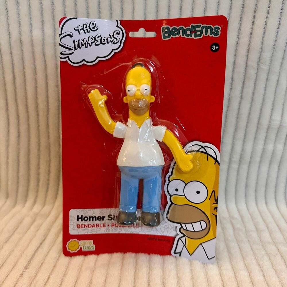 Bend-Ems The Simpsons Homer Simpson Bendable Figure New